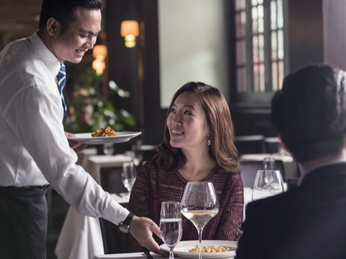 WARM SERVICE at Osteria Mozza at Marina Bay Sands